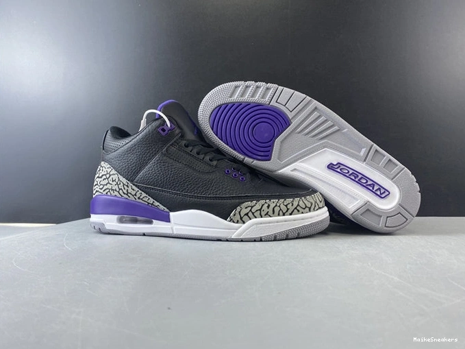 MaikeSneakers CT8532- Black FlexibleFit Court Purple Jordan3 3845 1028